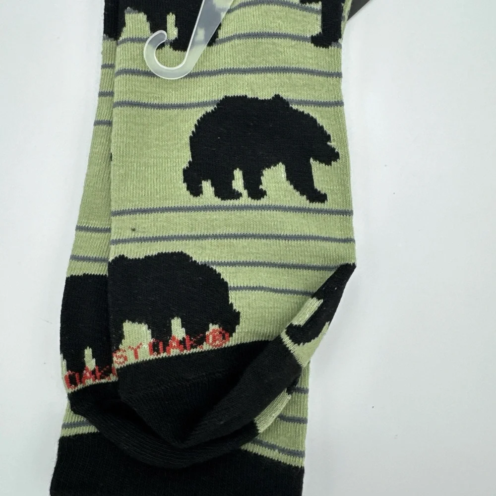 Mossy Oak 3 Pair‎ Crew Socks Camping Bear Tent Outdoors Hunting NWT 10-13